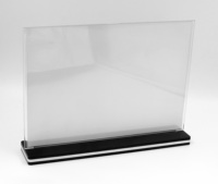 KEJEA support de menu porte-cartes présentoir de cartes publicitaires A4 A5 double face présentoir de table pour bureau ou école