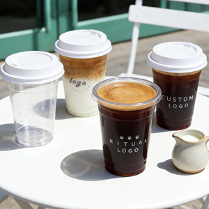 Vasos de Café Desechables de Plástico Personalizados con Logotipo y Tapa, Varios Tamaños para Cafeterías - Product Image 4