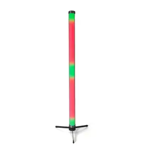 Şarj kutusu ile IP 65 su geçirmez 1 metre kablosuz piksel DMX RGB/RGBW renk değiştirme pil Led tüp işık Tripod ile