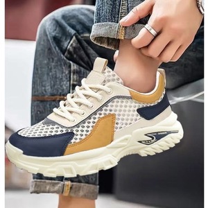 Zapatillas deportivas casuales de malla transpirable para hombre, estilo 'Dad Shoe' con suela gruesa y diseño que aumenta la altura, novedad versátil 2026 - Product Image 6