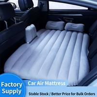 Accessoires intérieurs de voiture, matelas pneumatique gonflable pour siège arrière de voiture, lit de couchage portable avec oreiller pour berline, voyage en voiture