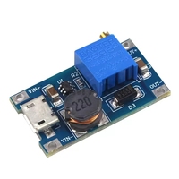 ZYSY USB Tipe C MT3608 DC-DC Konverter Step-Up Modul Catu Daya Booster Dapat Disesuaikan Regulator Tegangan 2A 2V-24V Ke 5/9/12/28V