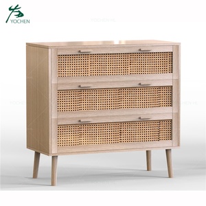 Modern and Simple Design <strong>TV</strong> Stands and Cabinets Natural <strong>Rattan</strong> Wood Panel and MDF for Living Room and Bedroom Wooden <strong>TV</strong> <strong>Unit</strong> - Product Image 4