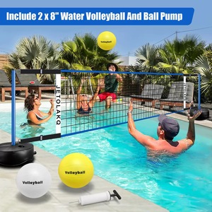 Red de Voleibol Ajustable para Piscina de 15 a 25 Pies, Soporte Flotante Portátil de 3 Pies de Altura para Juego de Voleibol Acuático - Product Image 2