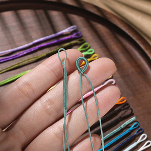 Nylon <b>Pull</b> Ring Coil Winding Rope End Semi Finished Product Diy Jewelry Bracelet Material Small Size Weaving Process - Product Image 4
