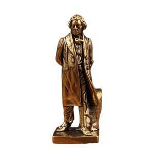 Figura de Beethoven en Latón, Artesanía Metálica 3D, Decoración para el Hogar y la Oficina - Product Image 5