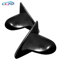 Rétroviseurs de porte de voiture de Style cuillère en carbone ABS noir pour Honda Civic EG6 EH2 EJ8 EM1 EK9 Integra DC5 Acura RSX 1992-2000