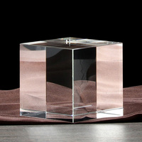Vente en gros de cubes en cristal K9 vierges de haute qualité, personnalisés avec gravure laser 3D, pour gravure de cadeaux