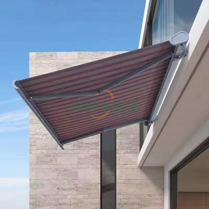 Toldo Retráctil Eléctrico <span class=keywords><strong>de</strong></span> Alta Resistencia con Marco <span class=keywords><strong>de</strong></span> Aluminio Resistente al Viento, Directo <span class=keywords><strong>de</strong></span> Fábrica, para Villas y Restaurantes - Product Image 4