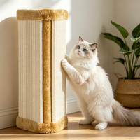 Griffoir pour chat réglable, écologique, luxueux et moderne, en sisal, facile à assembler, design mignon, utilisation en intérieur, toutes saisons, en carton