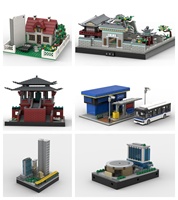 Ensembles de blocs de construction Street View personnalisés nouvellement libérés Architecture chinoise 3D bricolage ABS plastique jouet éducatif figurines de briques