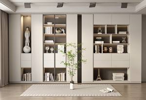 Bibliothèque moderne en bois de luxe avec design modulaire-Rangement pratique et design élégant pour la salle à manger et l'appartement - Product Image 5