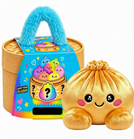 Nouveau jouet anti-stress en peluche WEINO - Mignon pain à presser avec panier vapeur (matériau PVS)