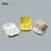 Conteneurs durables en pulpe moulée pour fruits et boîtes d'emballage pour œufs en pulpe de papier avec matériau en fibres écologiques