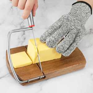 Planche à découper le fromage personnalisée en acier inoxydable neuf avec lame pour blocs de fromage, découpe sans effort, guillotine à saucisses et jambon - Product Image 2