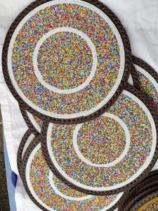 Set de table décoratif en perles de qualité export, motif floral, pour la maison, l'hôtel et la décoration de restaurant, disponible au prix de gros - Product Image 5
