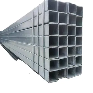 ASTM Standard ST37 Hollow Square Tube 2.5 Inch Galvanized Steel Tubing Hot Dip Galvanized Square Pipe With Welding And Seamless