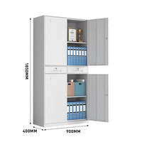 Armoire de classement métallique moderne à deux tiroirs pour le rangement quotidien des papiers à la maison, au bureau ou à l'école