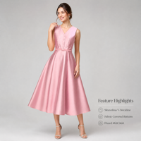 Robe mi-longue à col montant en dentelle florale vintage de style français avec fente élégante, écologique et à séchage rapide