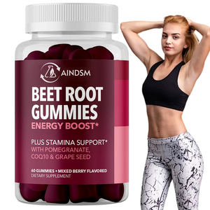 Gummies à la racine de betterave personnalisées en usine, complément énergétique avec extrait de pépins de raisin pour adultes - Product Image 1