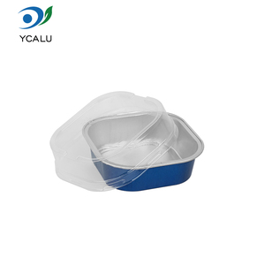 Molde Cuadrado Desechable de 100 ml para Postres, Mini Vasos de Aluminio para Alimentos, Molde para Hornear Muffins, Molde para Mousse, Gelatina, Pudín y Pastel - Product Image 3