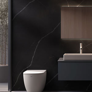 Runpin Calacatta yapay siyah kuvars taş büyük levha kolay kurulum iç kaplama mühendislik kuvars özel hizmet - Product Image 3