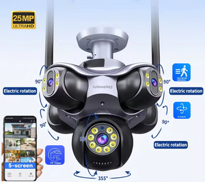 25mp năm màn hình <span class=keywords><strong>Wifi</strong></span> máy ảnh năm ống kính CCTV an ninh ip <span class=keywords><strong>camera</strong></span> video giám sát 720 ° <span class=keywords><strong>PTZ</strong></span> <span class=keywords><strong>camera</strong></span> an ninh nhà - Product Image 1