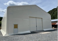 Grande Tente de Stockage Logistique à Structure Arche pour Entrepôt, Événements, Expositions, Abri Pare-Soleil, Auvent Mobile pour Parking, Imperméable, Extérieur