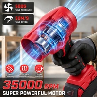 Souffleur de feuilles portable à main, puissance jet 700W, batterie Li-ion 20V, séchage rapide des surfaces de voiture 35000 tr/min