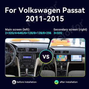Para Volkswagen Passat 2011-2015 pantalla Dual navegación GPS <span class=keywords><strong>Android</strong></span> 13 Carplay 10,1 ''reproductor Multimedia <span class=keywords><strong>TV</strong></span> para REPRODUCTOR DE DVD - Product Image 2