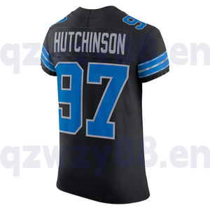 2025 leone uomo di alta qualità personalizzabile Football americano abbigliamento sportivo ricamato con il nome della squadra di Detroit Jersey con il Logo cucito - Product Image 3