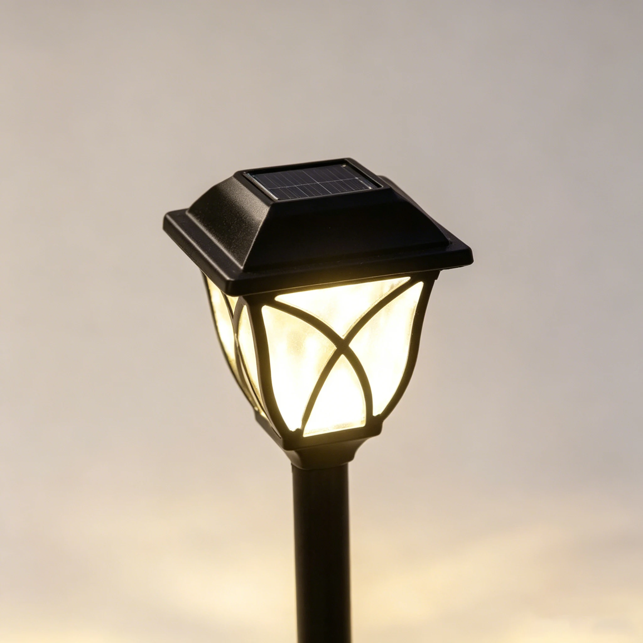 OEM Auto On/Off Warm White Glow Solar Pathway Lights Outdoor Decorative Waterproof LED Landscape Lights for Garden Lawn Walkway · image 4