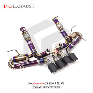 ระบบท่อไอเสียไททาเนียม ing สำหรับ C8คอร์เวทท์ Z06งานระบายไอเสียแบบ catback สำหรับวาล์ว OEM พร้อมท่อไอเสียคาร์บอนไฟเบอร์หัวรถ - Product Image 6