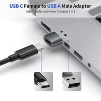 Adaptateur USB-C Femelle vers Mâle, Convertisseur de Genre Type-C, Connecteur USBC, Adaptateur USB C vers USB