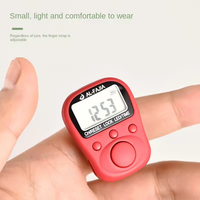 Compteur numérique électronique à 5 canaux en gros d'usine avec écran LCD, batterie rechargeable USB, en plastique