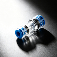 Acoplador reductor de microductos de fibra óptica, conector de empuje HDPE para conexión de ductos de redes de telecomunicaciones