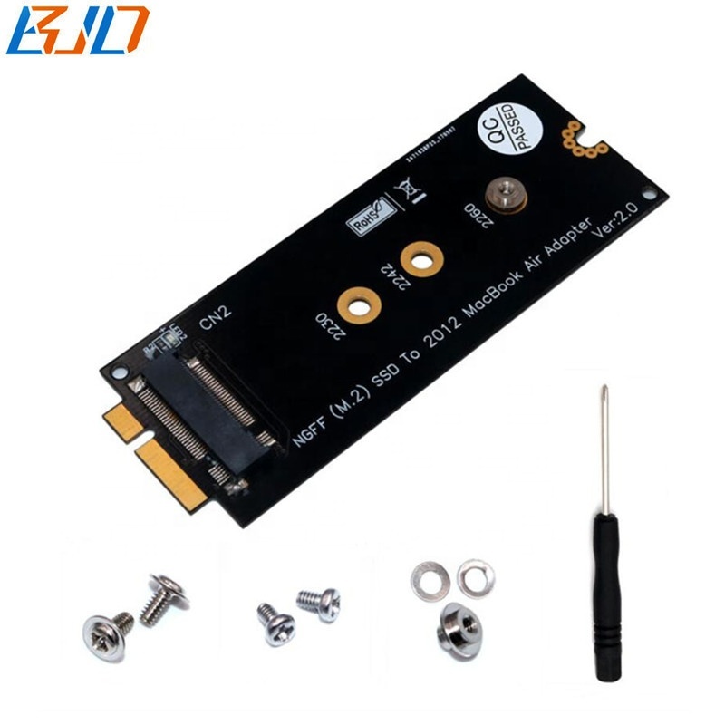 7 + 17Pin 2012 MAC SSD NGFF M.2 SATA SSD конвертер адаптера для MacBook Pro Retina 2012 A1398 A1425