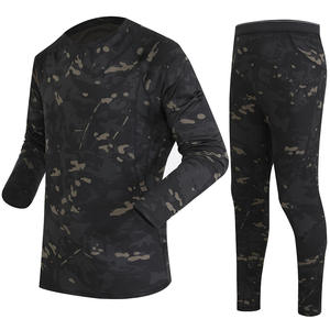Ensemble de <span class=keywords><strong>sous</strong></span>-vêtements thermiques en polaire pour homme, camouflage, respirant et chaud, idéal pour la chasse, l'<span class=keywords><strong>alpinisme</strong></span> et les activités de plein air - Product Image 5