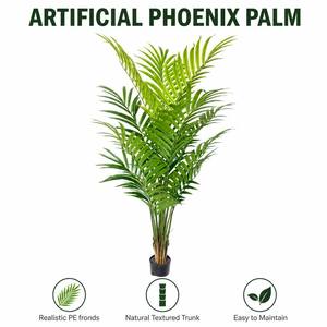 <span class=keywords><strong>Palmier</strong></span> Areca Artificiel <span class=keywords><strong>en</strong></span> <span class=keywords><strong>Pot</strong></span>, Faux <span class=keywords><strong>Palmier</strong></span> Phénix pour la Décoration Intérieure de la Maison, du Bureau, de l'Hôtel et du Jardin - Product Image 2