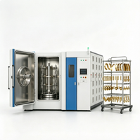 Machine de revêtement ionique sous vide industrielle AsiaLink pour la quincaillerie de construction, l'acier inoxydable, les alliages, le plastique, le verre, la céramique