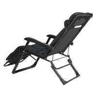 Chaise de bronzage portable, légère et pliable avec coussin rembourré amovible pour la plage, le camping et l'extérieur
