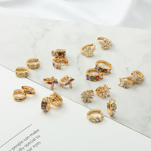 IPMIN Orecchini da Donna con Zirconia Placcati in Oro 22 Carati <span class=keywords><strong>Moda</strong></span> 2020 Earrubfs - Product Image 6