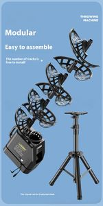 Equipo de entrenamiento deportivo dual <span class=keywords><strong>profesional</strong></span> portátil, velocidad de pelota ajustable y máquina de pelota de tenis y Pickleball de frecuencia - Product Image 5