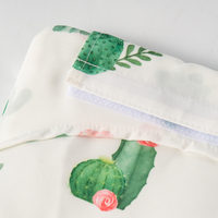 Coussin de chaise haute pour bébé, 100% polyester, imprimé cactus, imperméable, lavable en machine, écologique, couleur personnalisable