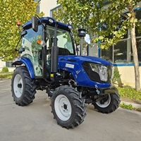 Tractor Agrícola Multifuncional con Arado Rotatorio, Cargador y Diversos Implementos Agrícolas