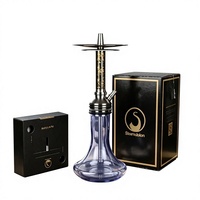 Chicha en acier inoxydable avec finition miroir, style moderne