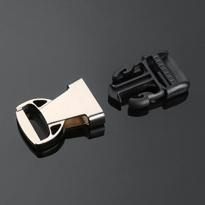 Boucle de verrouillage automatique en métal 20 mm argent/noir, attache réglable pour ceintures, sacs, sacs à dos, accessoires de quincaillerie - Product Image 2