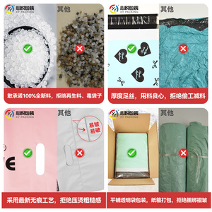 Sacs de Courrier Imprimés Colorés Xin Yue, 100 Pièces, Capacité de Charge 5kg, Impression Mate, Logo Personnalisable, Sacs d'Expédition et de Shopping - Product Image 3