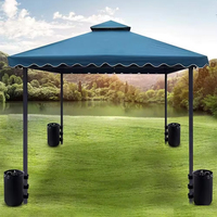 Sac de stockage d'eau imperméable en PVC pour l'extérieur, 15L 5L, sac de ballast fixe pour tente coupe-vent, 20KG 10KG