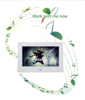 Cadre photo numérique 8 pouces avec lecture vidéo, horloge et audio MP3 – Prise en charge des formats AVI MP4, téléchargement gratuit de films pour calendrier